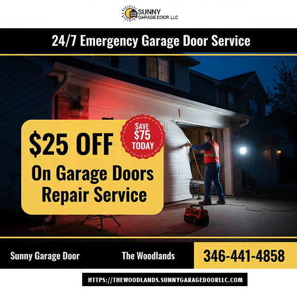 Sunny Garage Door The Woodlands TX
